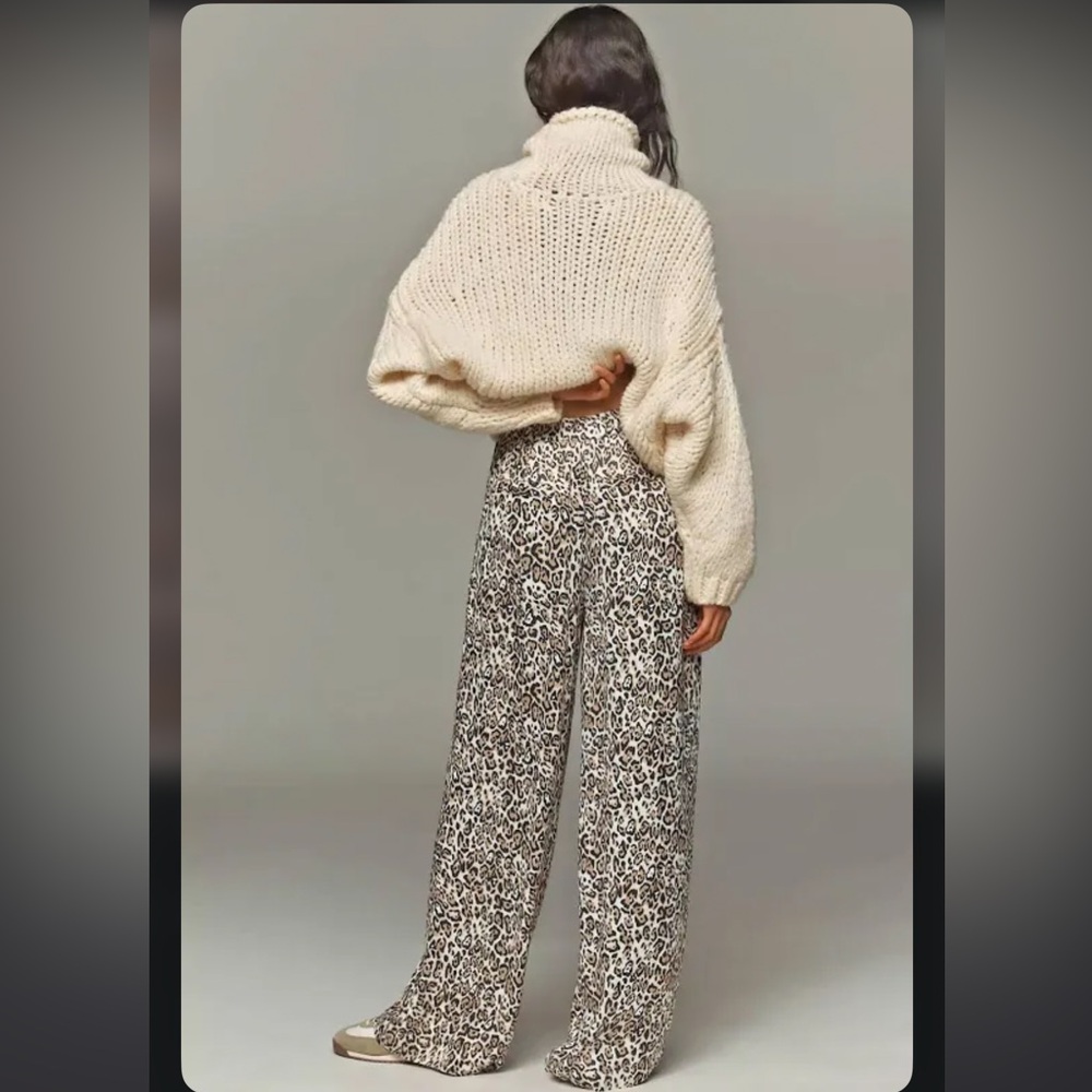 Anthropologie Leopard Print Pants